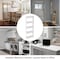 Hastings Home 5-tier Hastings Home Slim Rolling Cart, Laundry Room, Bathroom, Kitchen Organizer on Wheels, White 951611JLQ - alternate 3